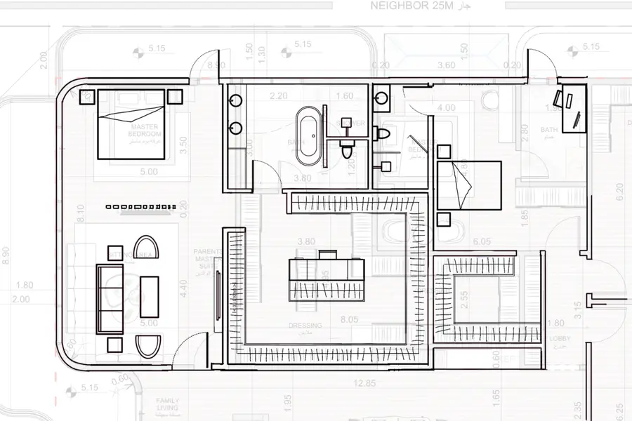 Floor plan after review