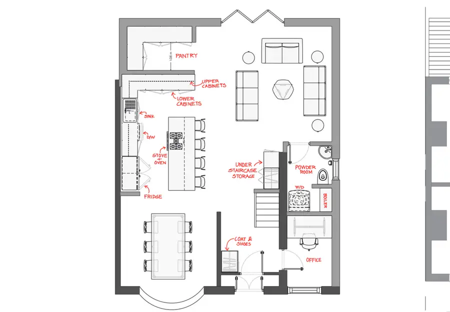 Floor plan after review