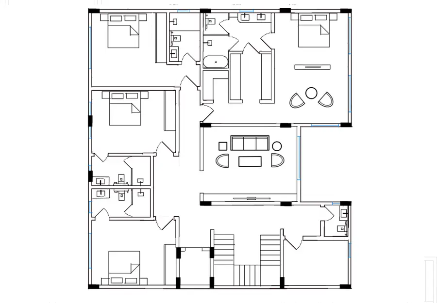 Floor plan after review